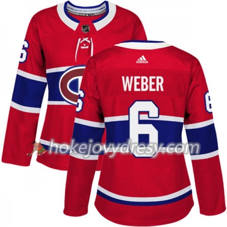 Dámské Hokejový Dres Montreal Canadiens Shea Weber 6 Červená 2017-2018 Adidas Authentic